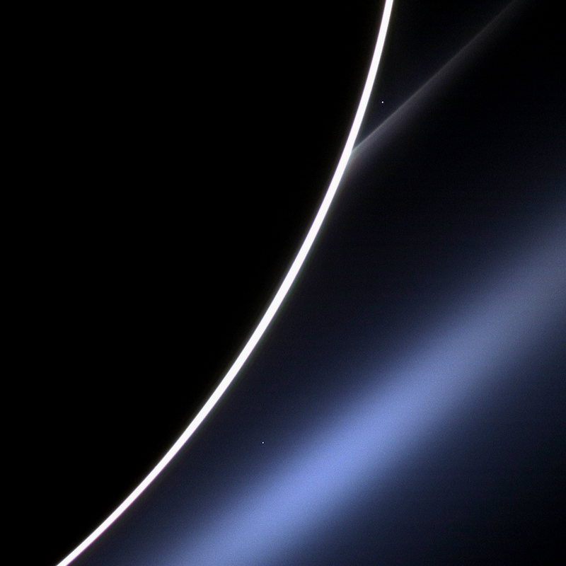 Illustration for article titled Here is a gorgeous view of Venus . . . from Saturn